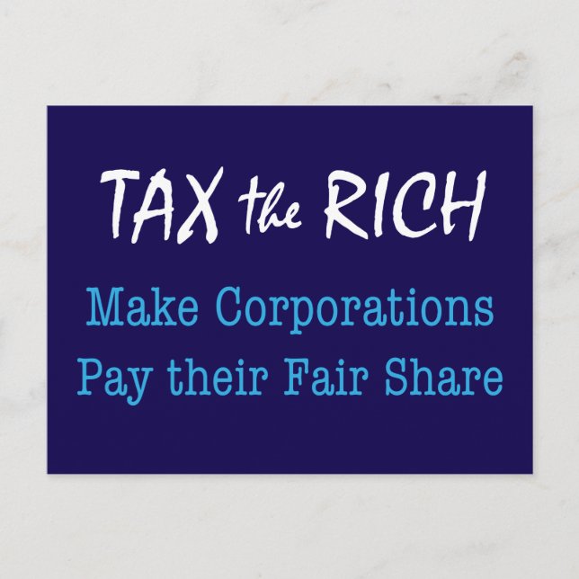 TAX the RICH Postcard (Front)