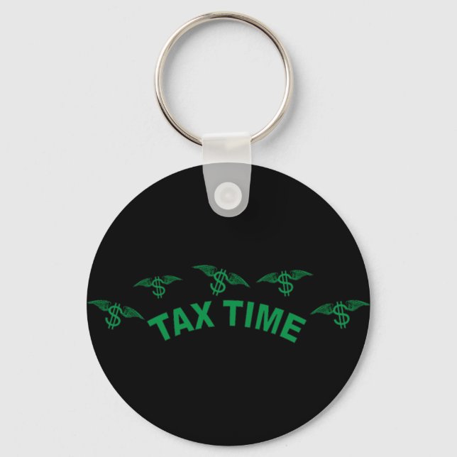 Tax Time Keychain (Front)