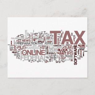 Tax time postcard