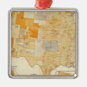 Taxation per capita, counties metal ornament