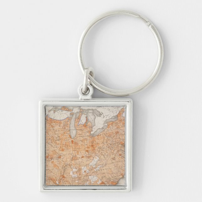 Taxation per Capita, Statistical US Lithograph Keychain (Front)