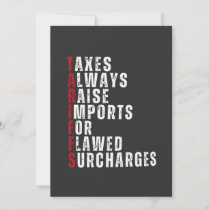 Taxes Always Raise Imports for Flawed Subcharges Holiday Card