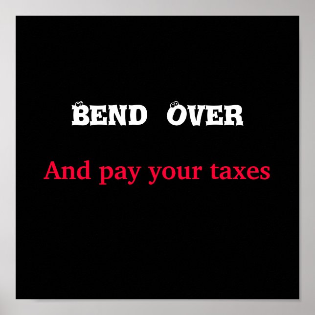 taxes poster (Front)