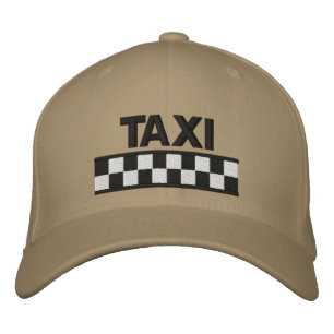 TAXI À damiers Casquette de baseball brodé