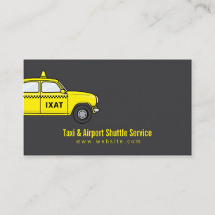 Taxi & Airport Shuttle Service Business Card
