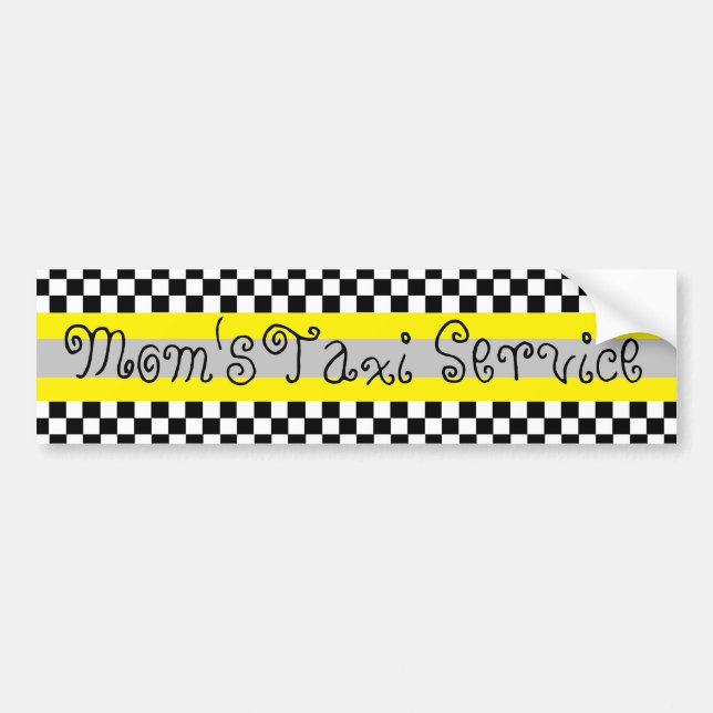 Taxi Bumper Sticker (Front)