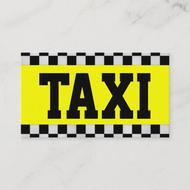 Taxi business card (Front)