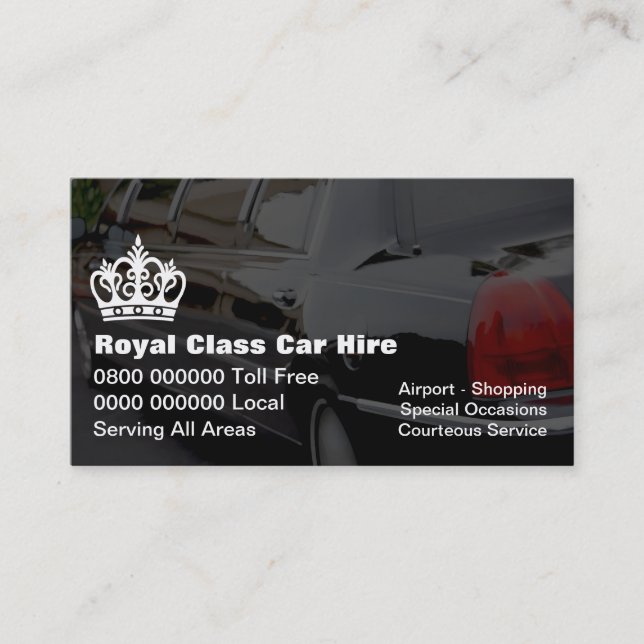 Taxi Business Cards (Front)