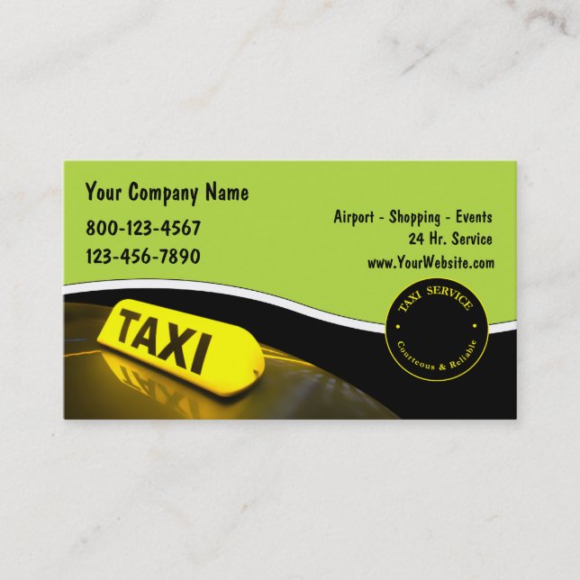 Taxi Business Cards New (Front)