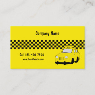 Taxi Cab Business Cards