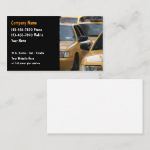 Taxi Cab Business Cards