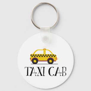 Taxi Cab Keychain