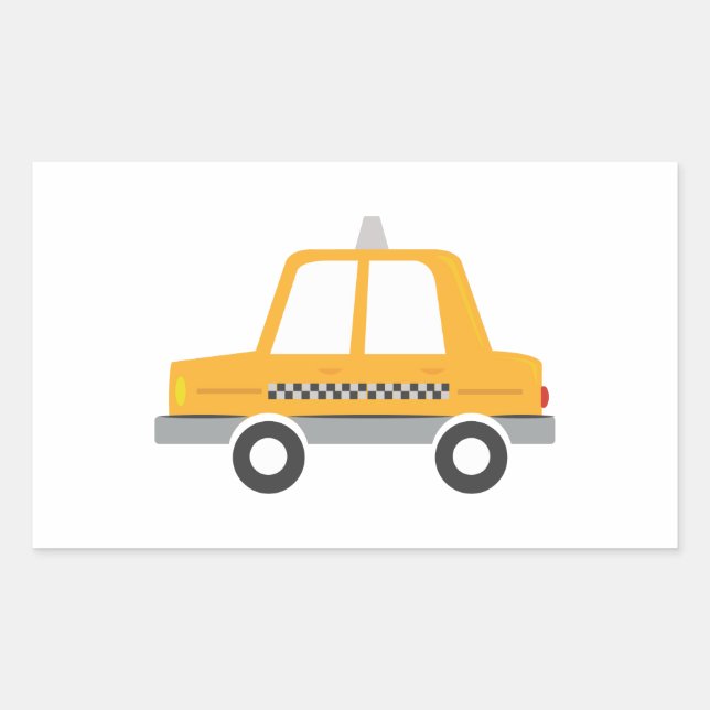 Taxi Cab Sticker (Front)