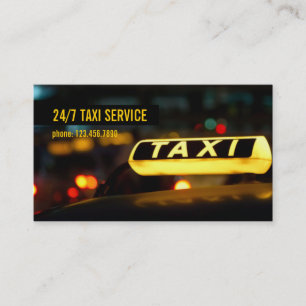 Taxi, Cabine, Conducteur, Carte de visite de trans