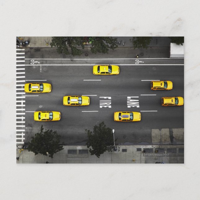 Taxi Cabs Postcard (Front)