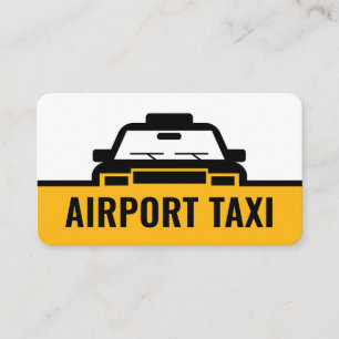 Taxi Car Route Border Line Business Card