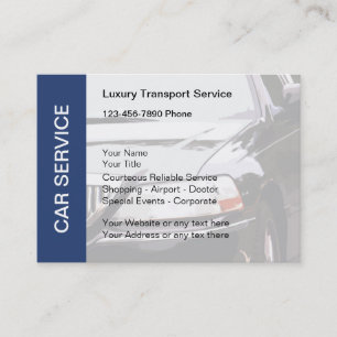 Taxi Car Service Business Cards