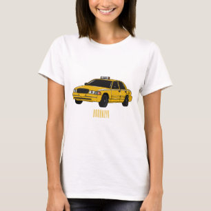 Taxi cartoon illustration T-Shirt