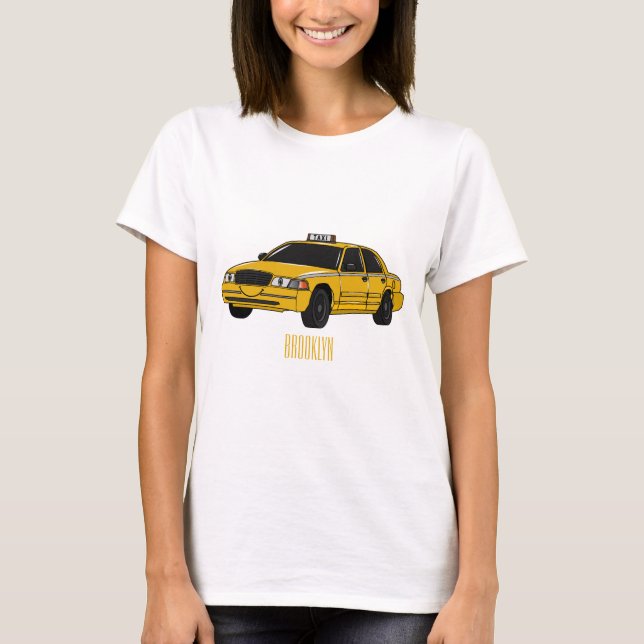 Taxi cartoon illustration T-Shirt (Front)