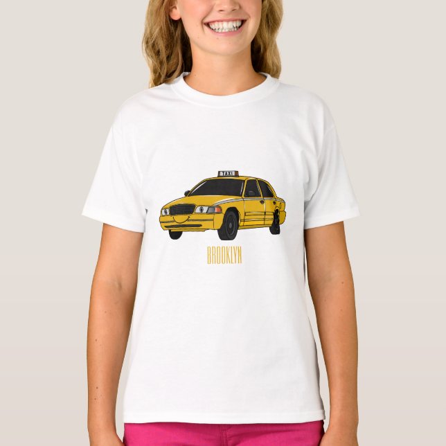Taxi cartoon illustration T-Shirt (Front)