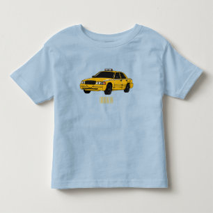 Taxi cartoon illustration toddler t-shirt