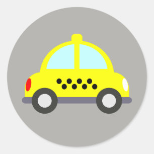 Taxi Classic Round Sticker