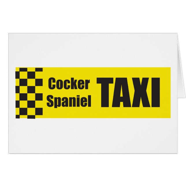 Taxi Cocker Spaniel (Front Horizontal)