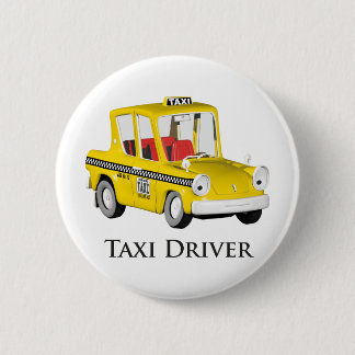 Taxi Driver 2 Inch Round Button