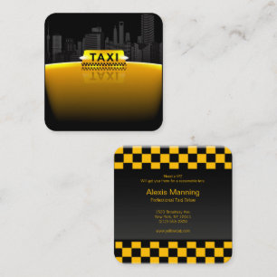 taxi driver business card