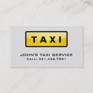 Taxi Driver - Business Cards