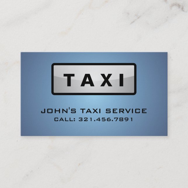 Taxi Driver - Business Cards (Front)