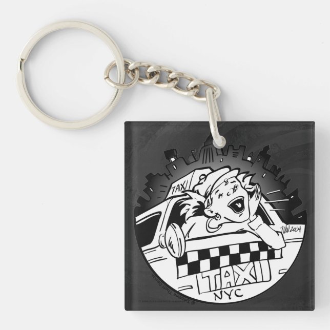 Taxi Girl Keychain (Front)