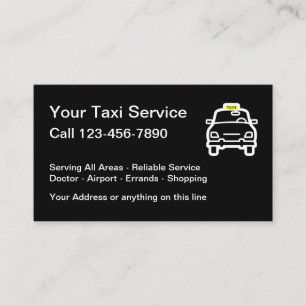 Taxi Light Public Transportation Business Card