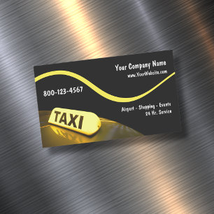 Taxi moderne Cartes de visite magnétiques