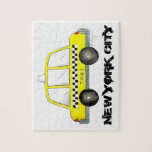 Taxi NYC Yellow New York City Chequered Cab Car Jigsaw Puzzle<br><div class="desc">Design features an original watercolor illustration of a classic yellow New York City chequered taxi cab. Great for anyone who lives in or loves NYC!

Don't see what you're looking for? Need help with customization? Click "contact this designer" to have something created just for you!</div>