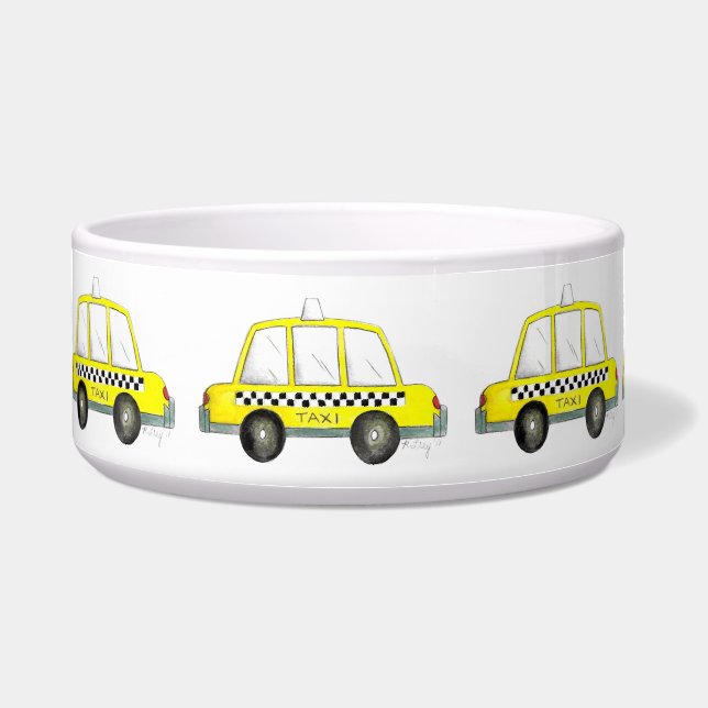 Taxi NYC Yellow New York City Chequered Cab Gift (Front)