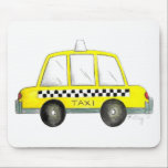 Taxi NYC Yellow New York City Chequered Cab Gift Mouse Pad<br><div class="desc">Design features an original watercolor illustration of a classic yellow New York City chequered taxi cab. Great for anyone who lives in or loves NYC!

Don't see what you're looking for? Need help with customization? Click "contact this designer" to have something created just for you!</div>