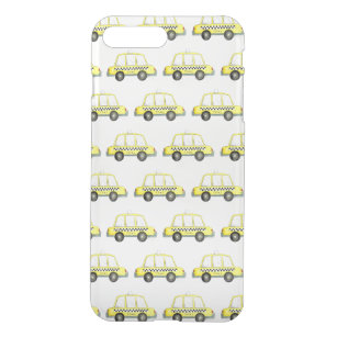 Taxi NYC Yellow New York City Chequered Cab Print iPhone 8 Plus/7 Plus Case