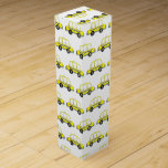 Taxi NYC Yellow New York City Chequered Cab Print Wine Box<br><div class="desc">Design features an original watercolor illustration of a classic yellow New York City chequered taxi cab. Great for anyone who lives in or loves NYC!

Don't see what you're looking for? Need help with customization? Contact Rebecca to have something designed just for you.</div>