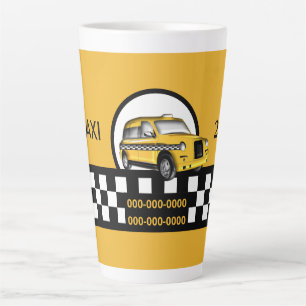 Taxi Service Latte Mug