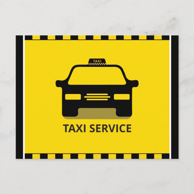 Taxi Service Postcard (Front)