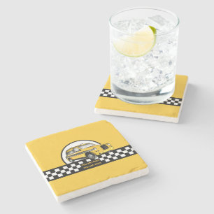 Taxi Service Stone Coaster