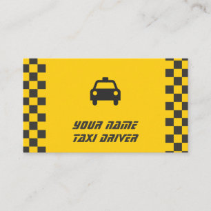Taxi Service Taxi Driver Business Card
