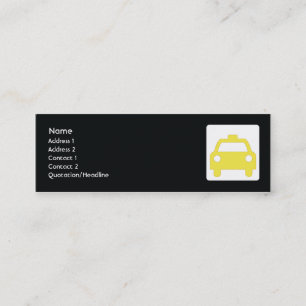 Taxi - Skinny Mini Business Card