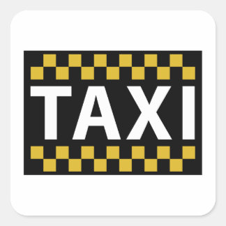 Taxi Square Sticker