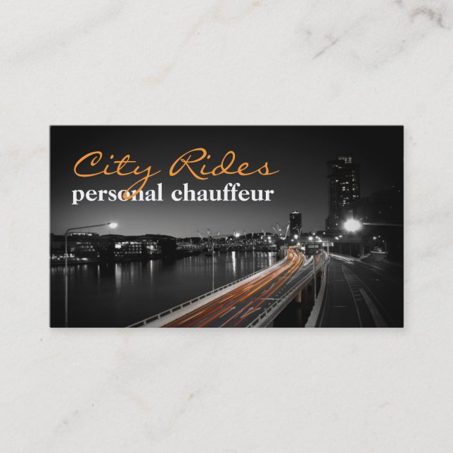 Taxi, taxi, chauffeur, Carte de visite de transpor (Devant)