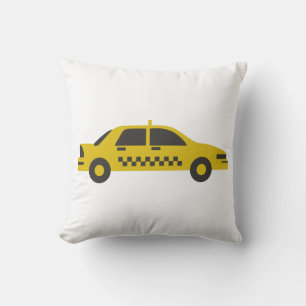 Taxi Throw Pillow