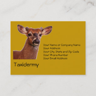 Taxidermy Business Card