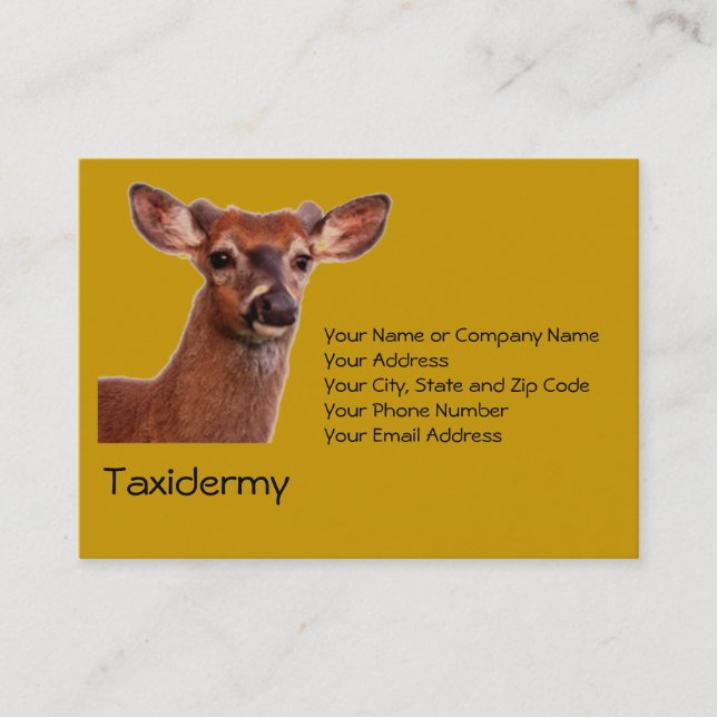 Taxidermy Business Card (Front)