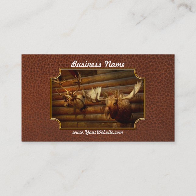 Taxidermy - The hunting lodge  Business Card (Front)